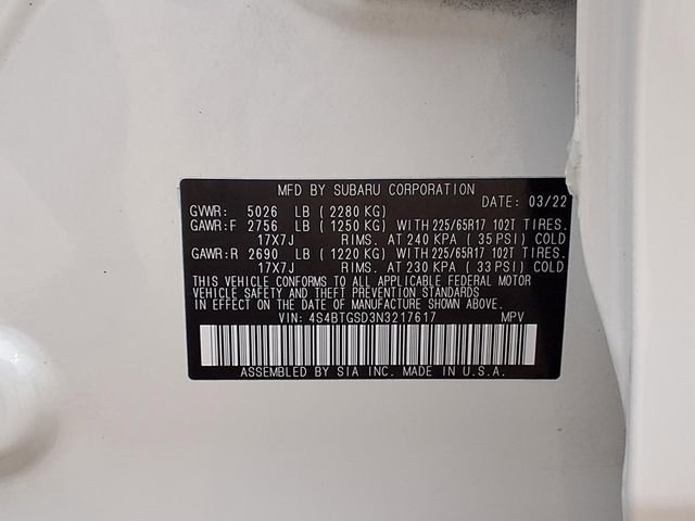 Certified 2022 Subaru Outback Wilderness AWD/4WD image 9
