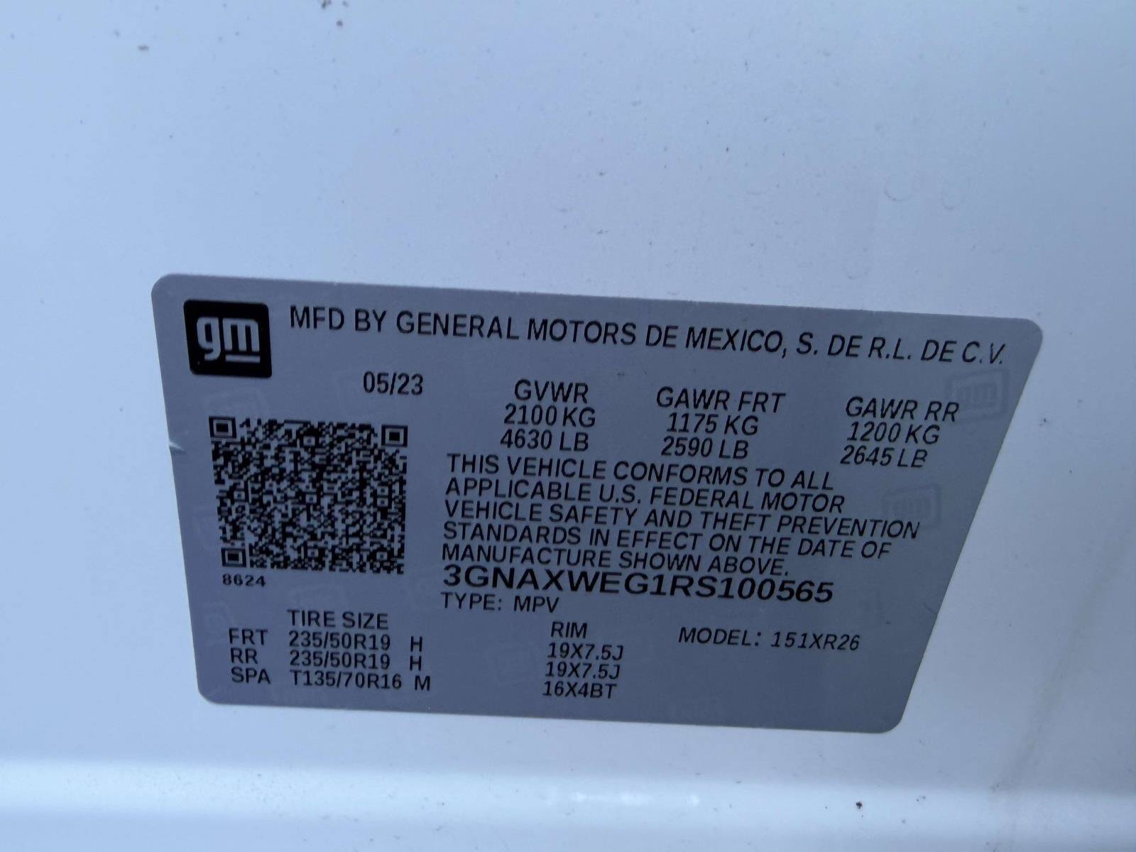 Certified 2024 Chevrolet Equinox RS AWD/4WD image 20