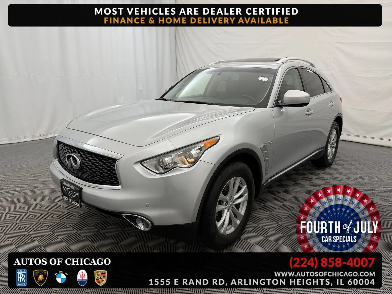 Used 2017 INFINITI QX70 AWD w/ Premium Package
