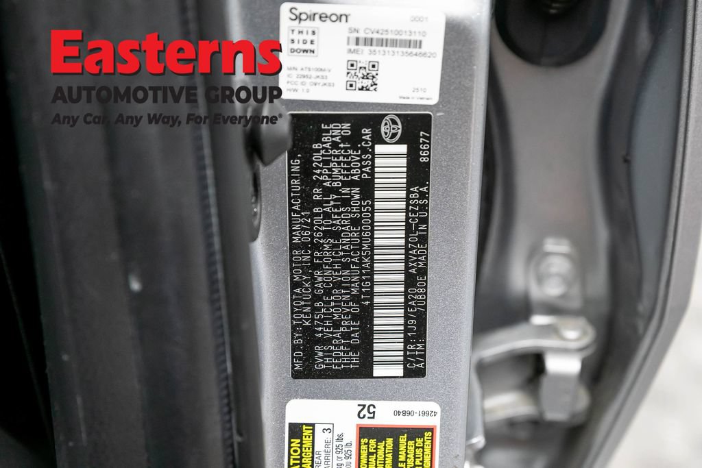 Used 2021 Toyota Camry SE w/ Carpet Mat Package (TMS) FWD image 34