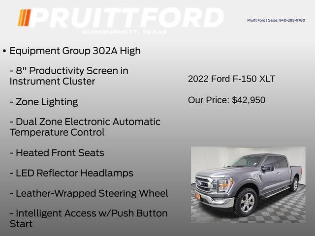 Used 2022 Ford F150 XLT w/ Equipment Group 302A High AWD/4WD image 13