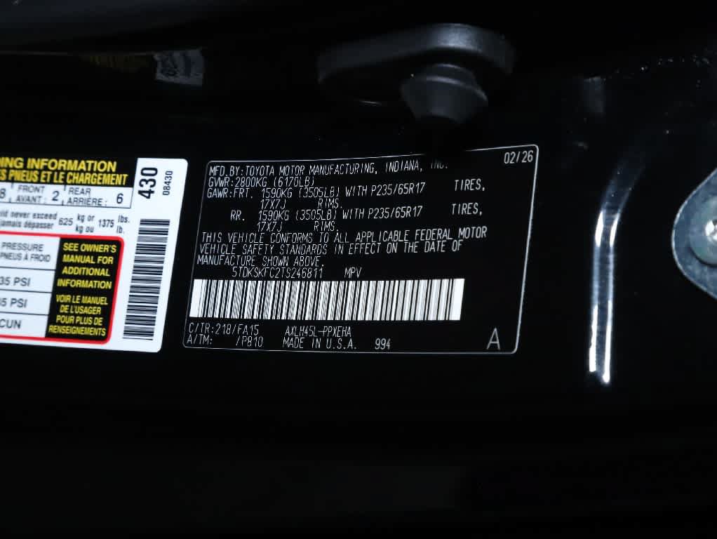 Certified 2026 Toyota Sienna LE AWD/4WD image 20