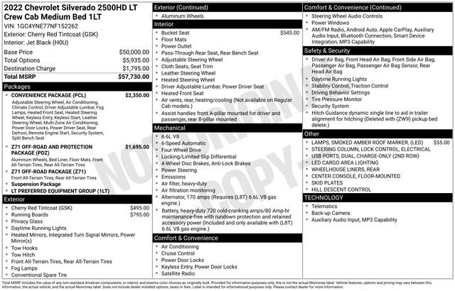 Used 2022 Chevrolet Silverado 2500 LT w/ Convenience Package image 7