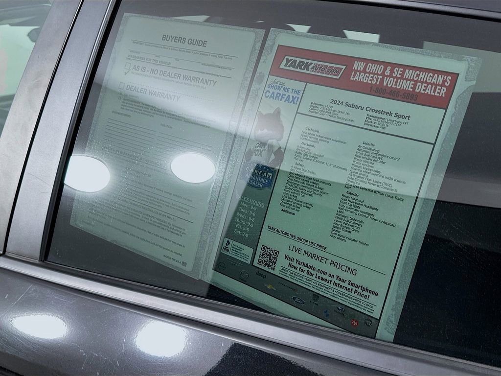 Used 2024 Subaru Crosstrek 2.5i Sport image 13