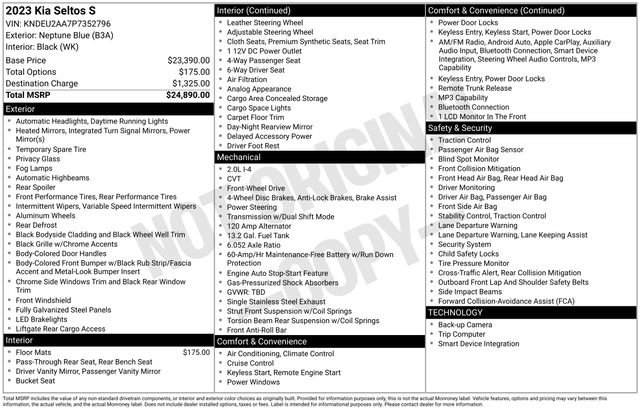 Used 2023 Kia Seltos S FWD image 4