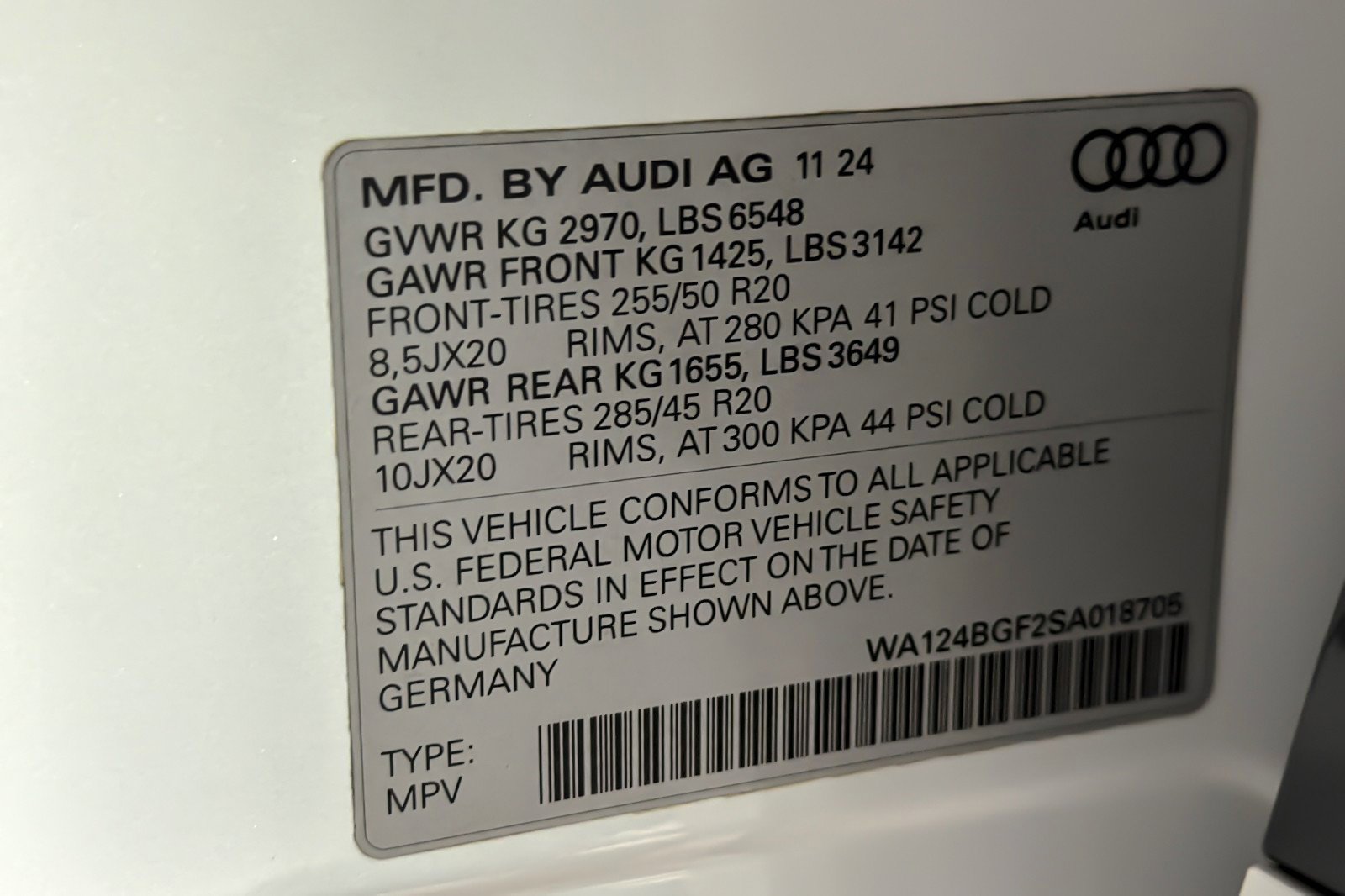 Certified 2025 Audi Q6 e-tron Premium Plus w/ Premium Plus image 28