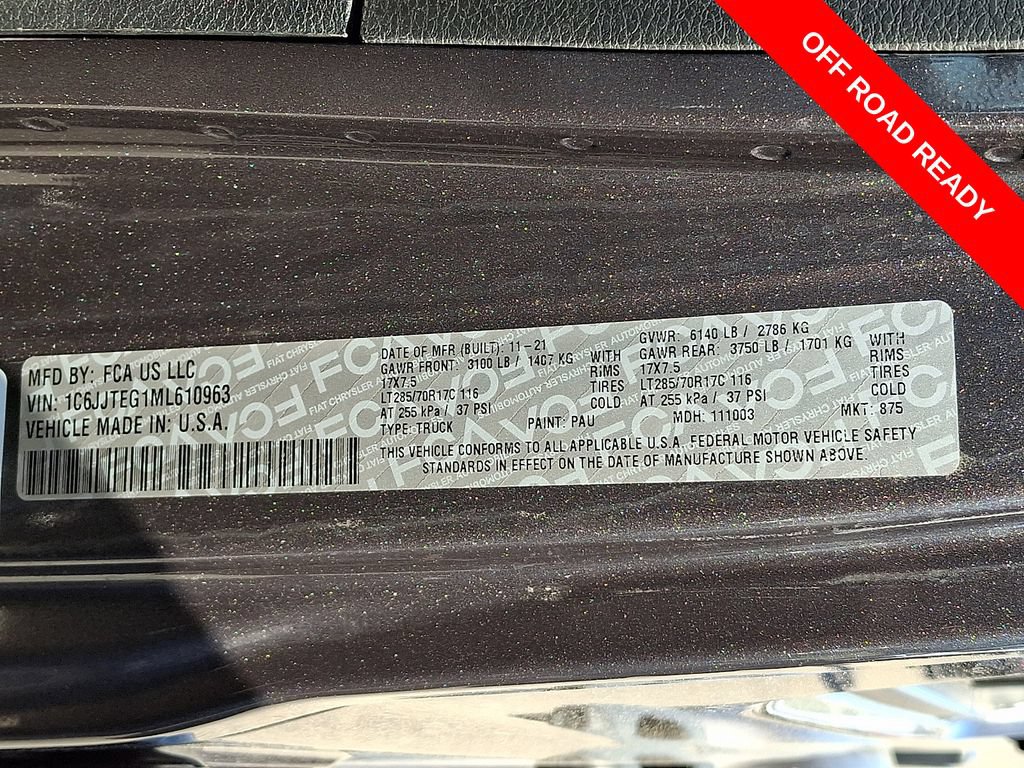 Used 2021 Jeep Gladiator Mojave AWD/4WD image 27