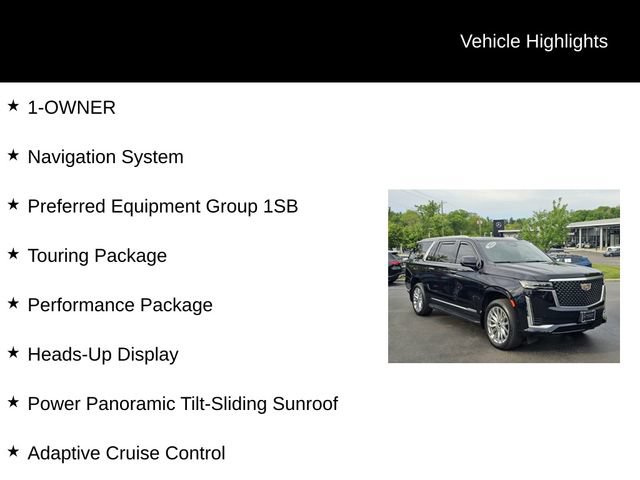 Used 2023 Cadillac Escalade ESV Premium Luxury w/ Performance Package AWD/4WD image 5