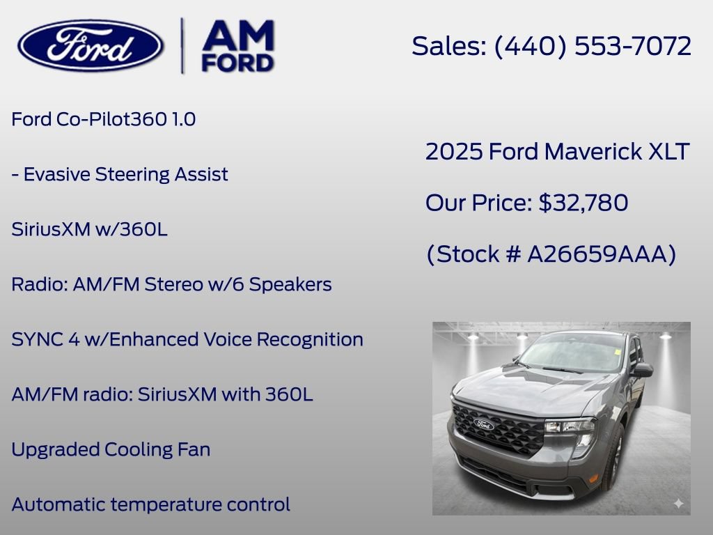 Used 2025 Ford Maverick XLT w/ 4K Tow Package AWD/4WD image 20