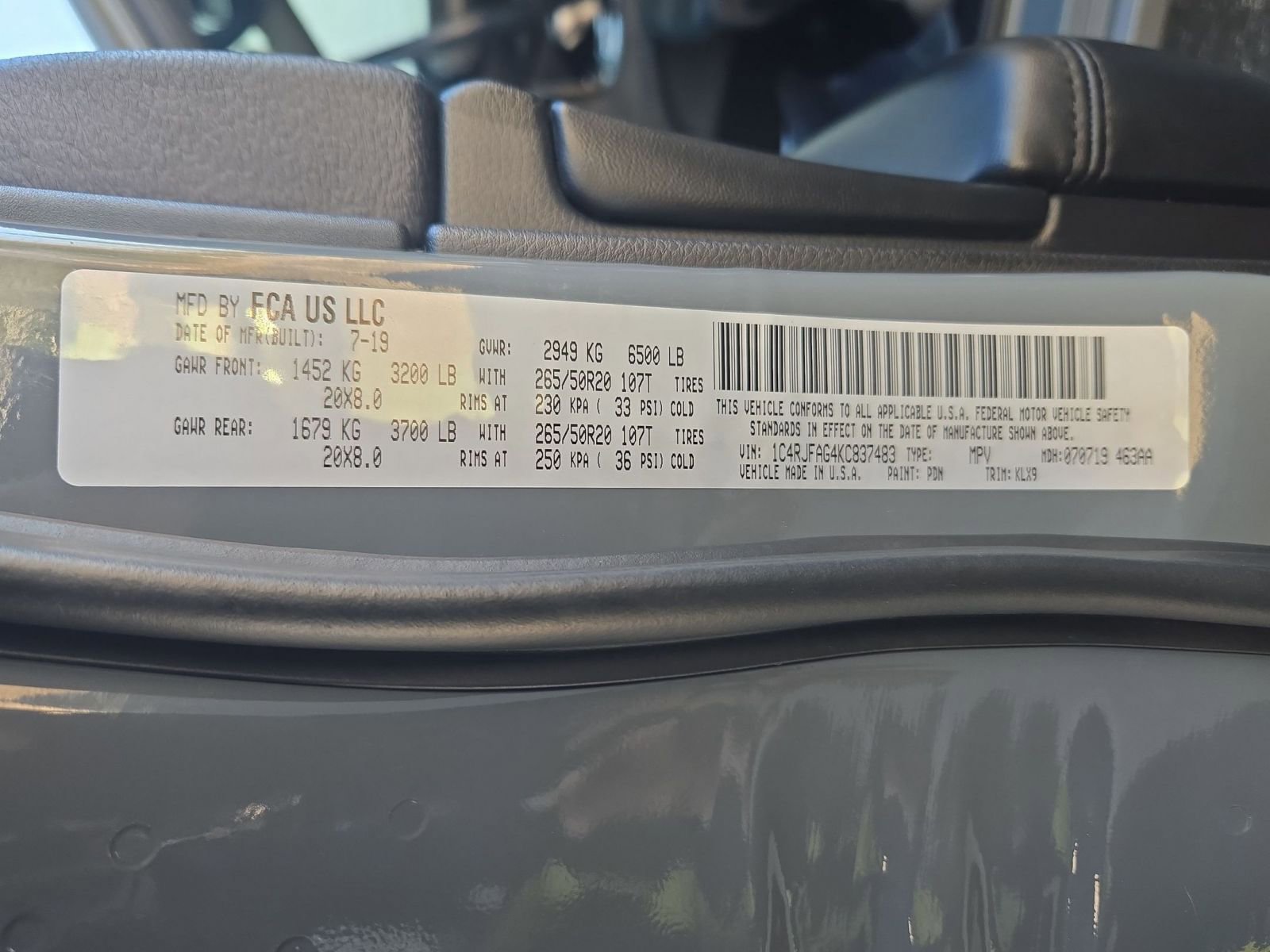 Used 2019 Jeep Grand Cherokee Altitude image 33