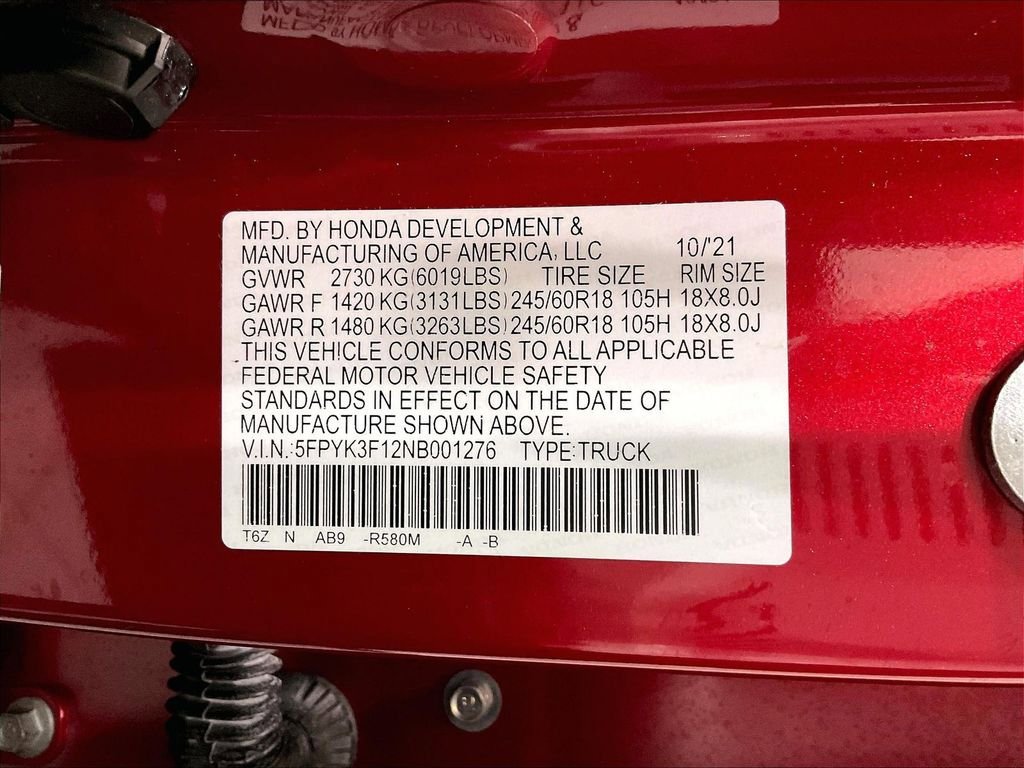 Used 2022 Honda Ridgeline Sport image 35