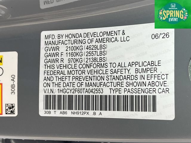 New 2026 Honda Accord EX-L image 31