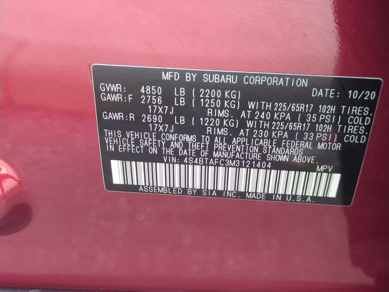Used 2021 Subaru Outback Premium AWD/4WD image 36