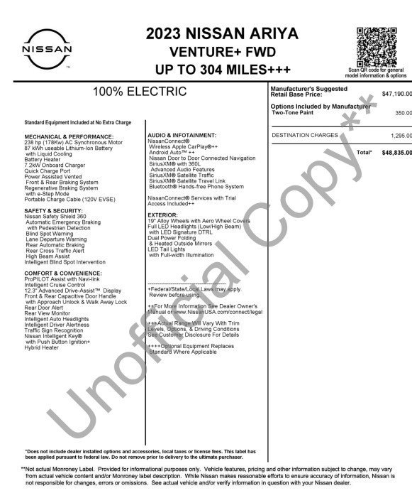 Used 2023 Nissan Ariya FWD image 32