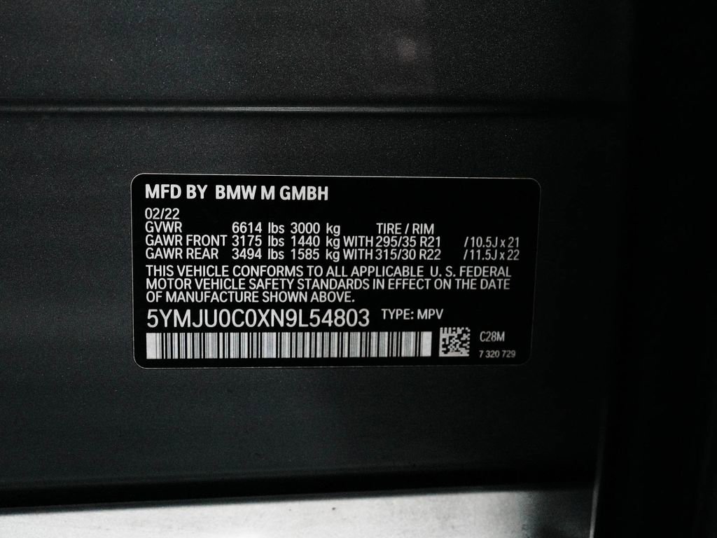 Used 2022 BMW X5 M w/ Competition Package 2 image 15