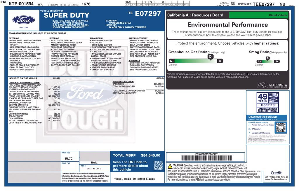 New 2026 Ford F350 Lariat AWD/4WD image 33