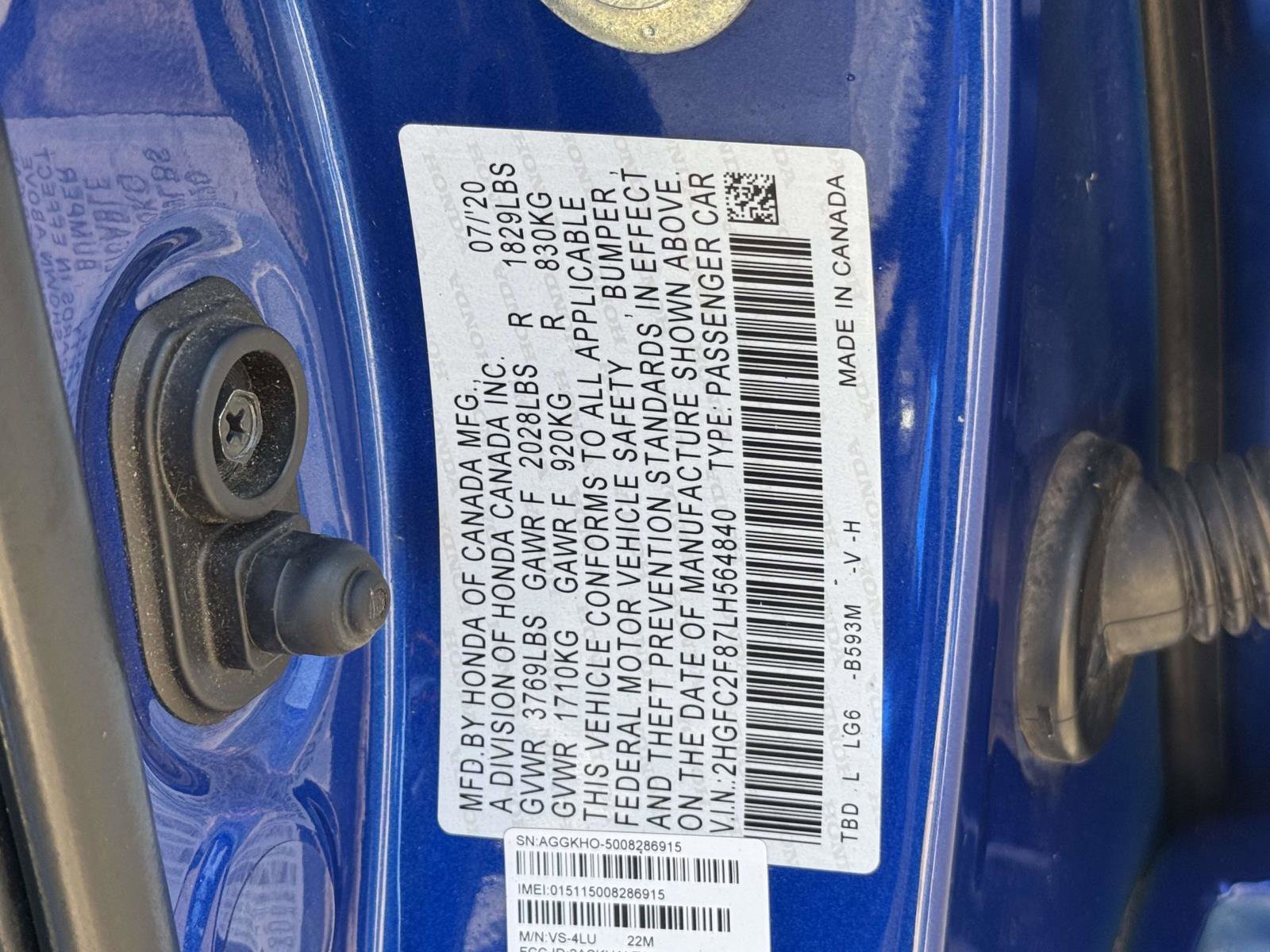 Used 2020 Honda Civic Sport image 25