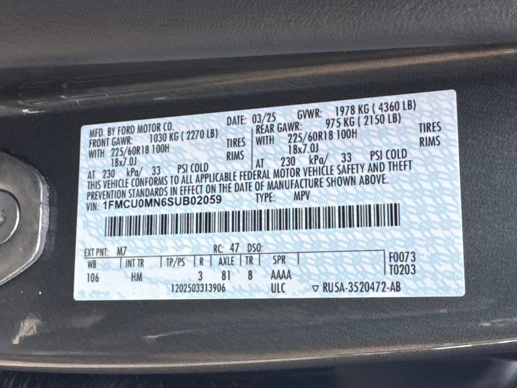 Used 2025 Ford Escape ST-Line FWD image 33