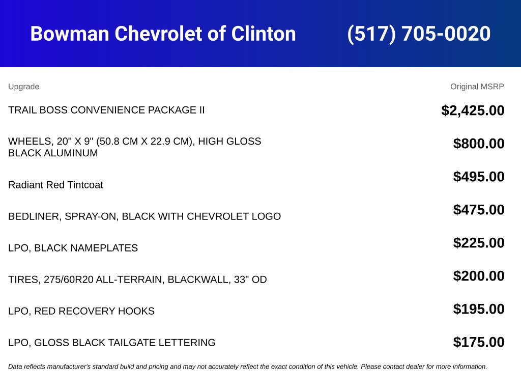 New 2026 Chevrolet Colorado Trail Boss AWD/4WD image 5