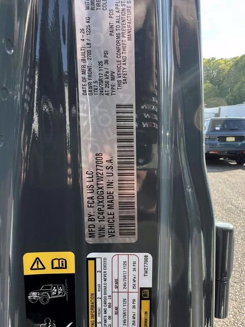 New 2026 Jeep Wrangler Unlimited Sport AWD/4WD image 9