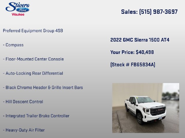 Used 2022 GMC Sierra 1500 AT4 w/ AT4 Preferred Package AWD/4WD image 22