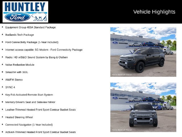 New 2026 Ford Bronco Sport Badlands w/ Badlands Tech Package AWD/4WD image 2