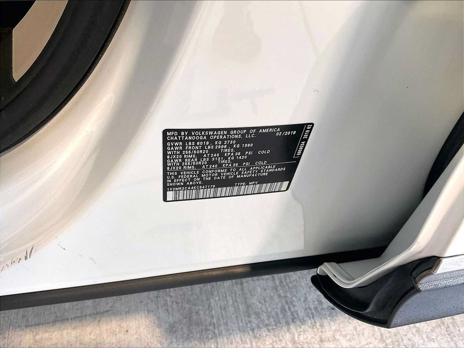 Used 2019 Volkswagen Atlas SEL AWD/4WD image 32