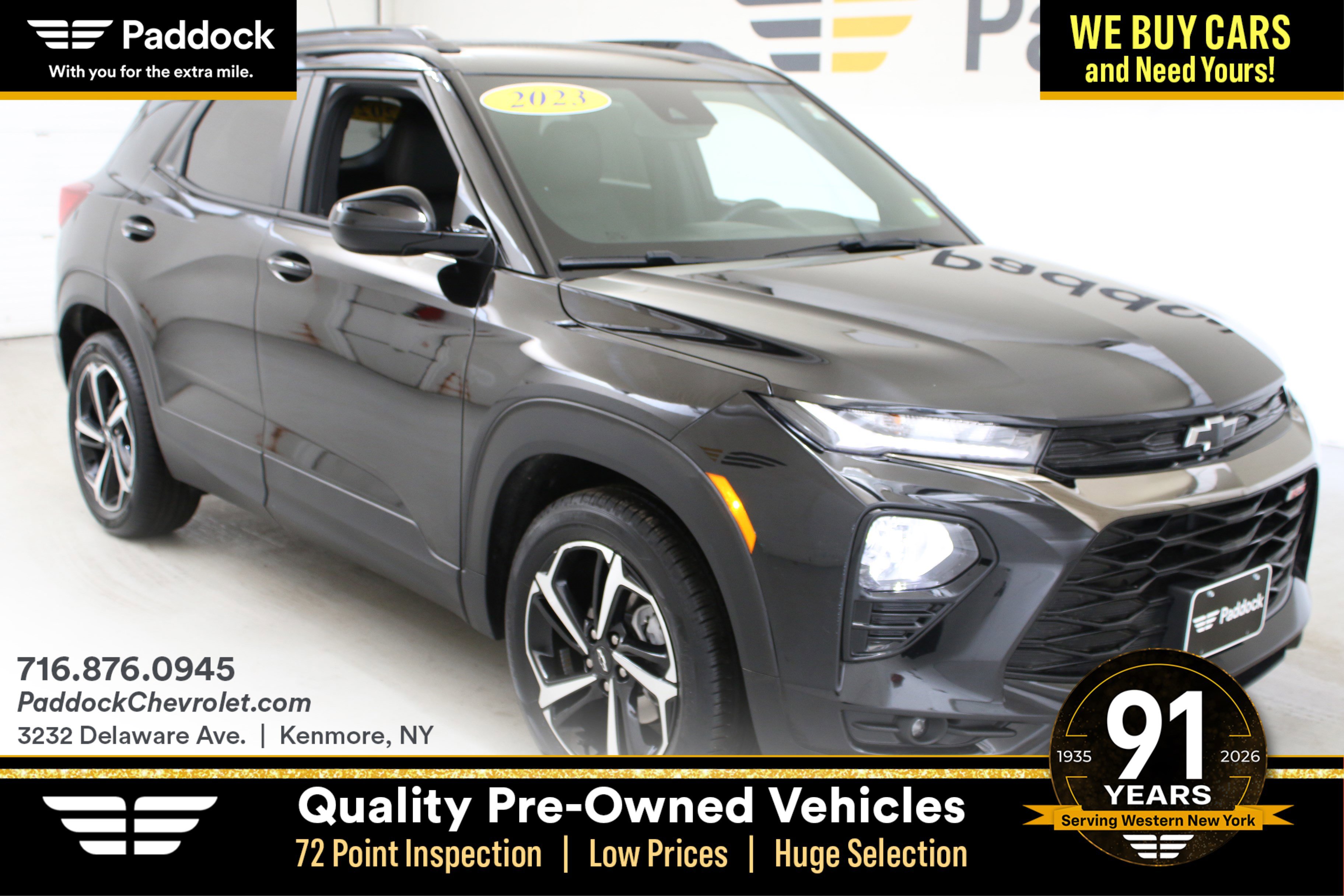 Used 2023 Chevrolet TrailBlazer RS w/ Sun and Liftgate Package image 1