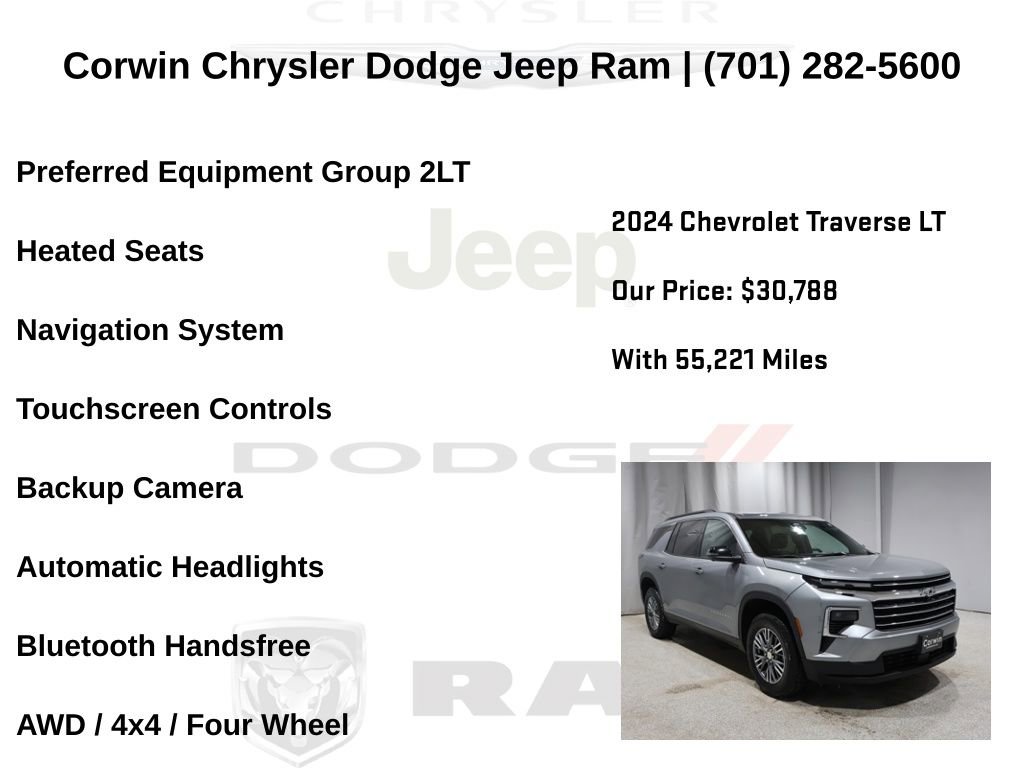 Used 2024 Chevrolet Traverse LT image 6