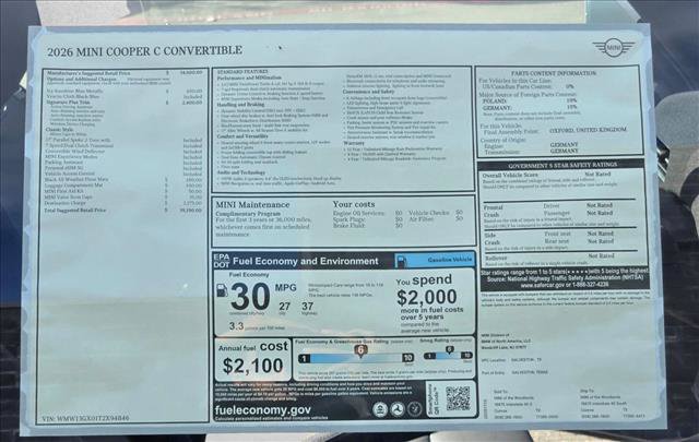 Certified 2026 MINI Cooper Convertible FWD image 18