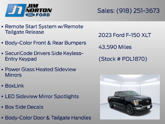Used 2023 Ford F150 XLT w/ Equipment Group 302A High AWD/4WD image 43