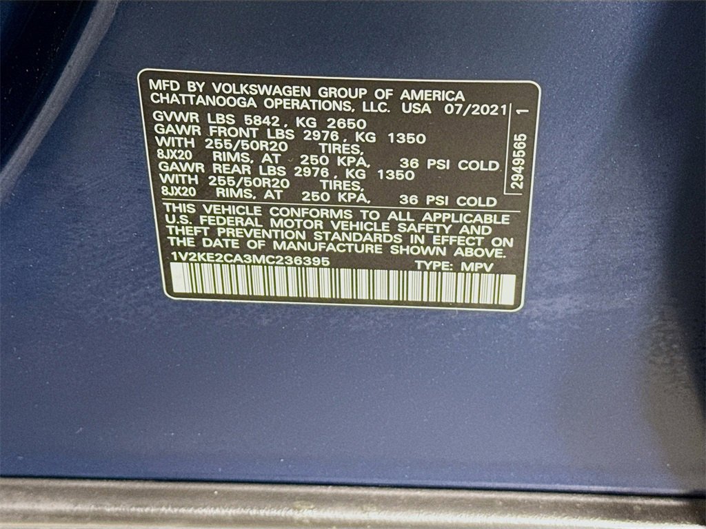 Used 2021 Volkswagen Atlas Cross Sport SE image 30