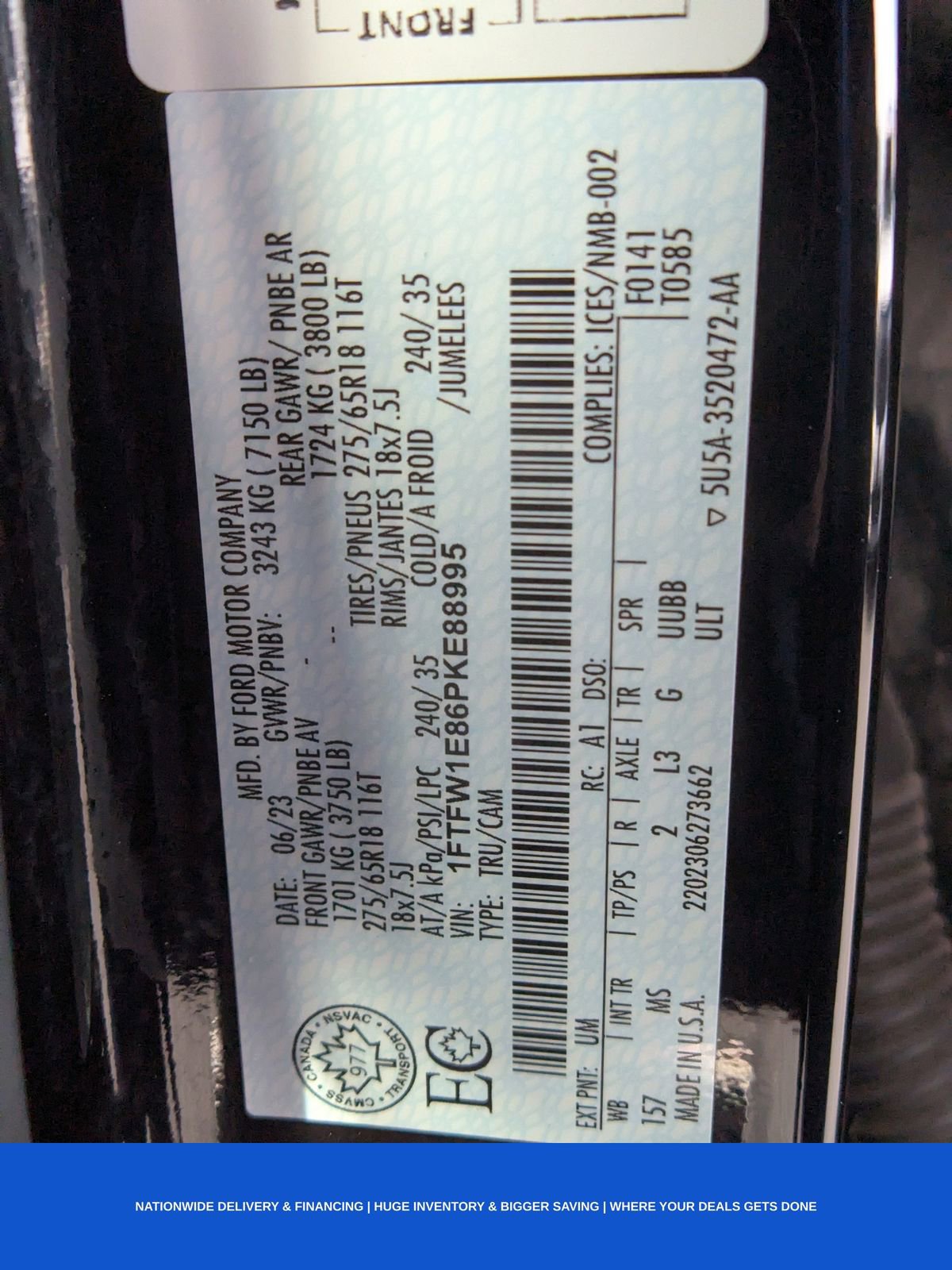 Used 2023 Ford F150 XLT w/ Equipment Group 302A High image 25