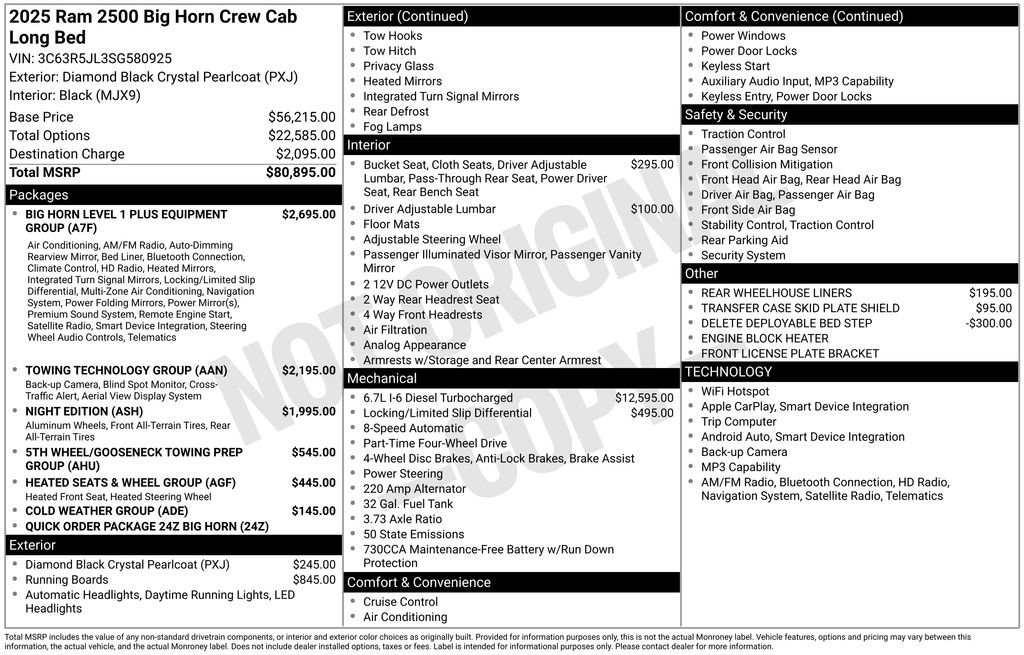 New 2025 RAM 2500 Big Horn image 22