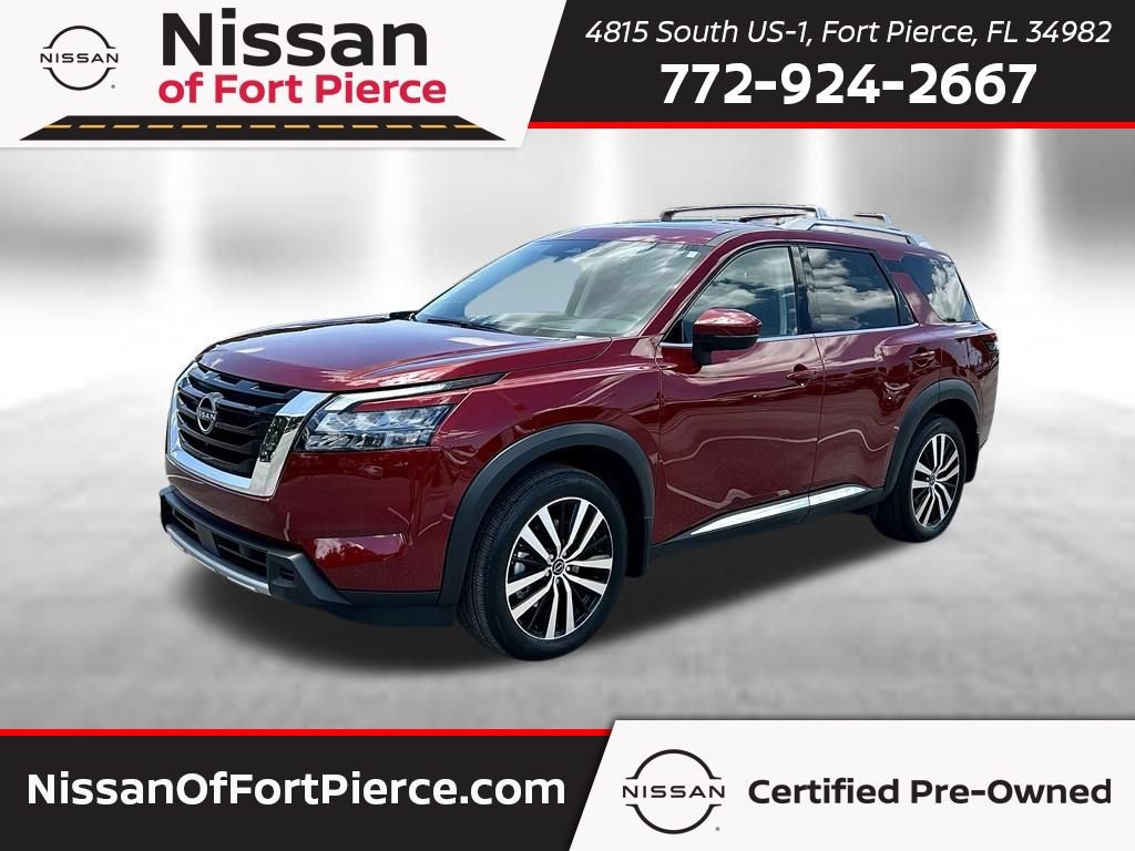 Certified 2025 Nissan Pathfinder Platinum w/ Cargo Package FWD 360° Tour