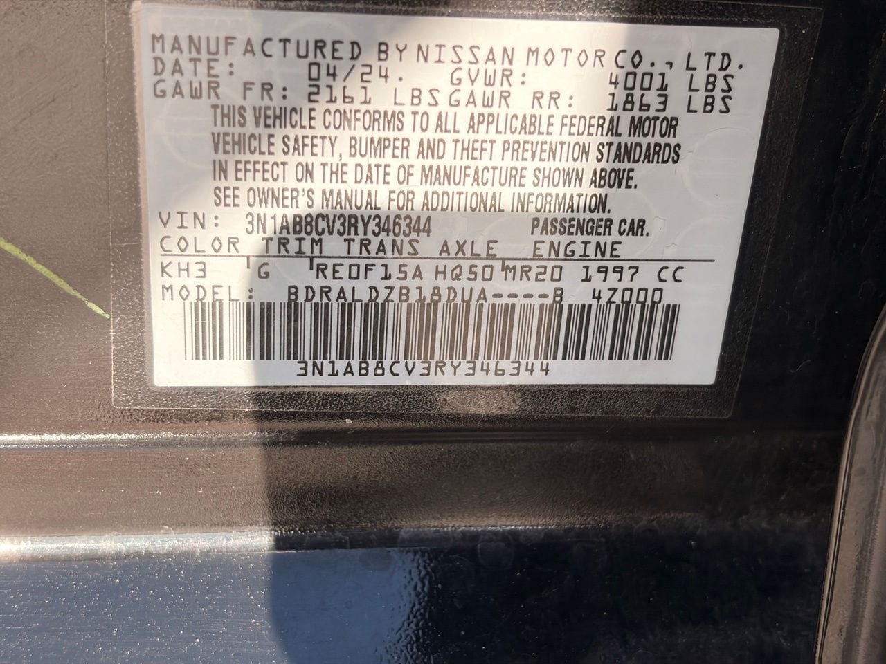 Used 2024 Nissan Sentra SV FWD image 33