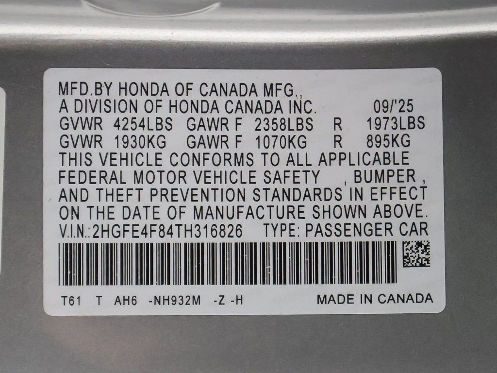 Certified 2026 Honda Civic Sport image 51