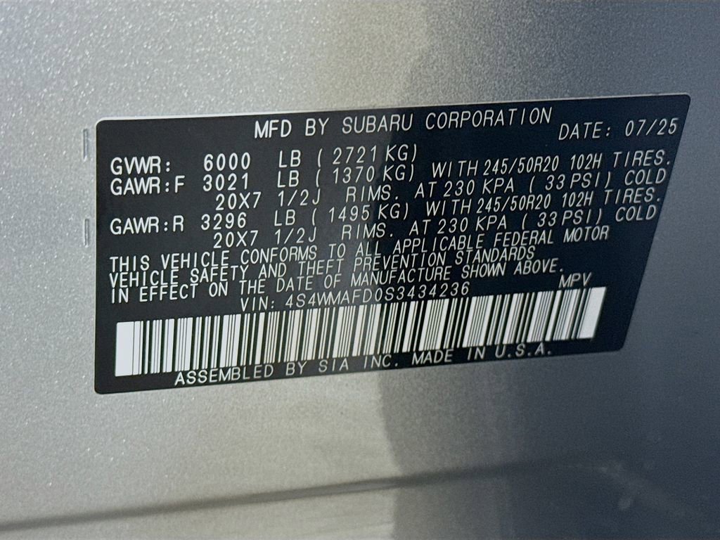 Used 2025 Subaru Ascent Onyx Edition image 42