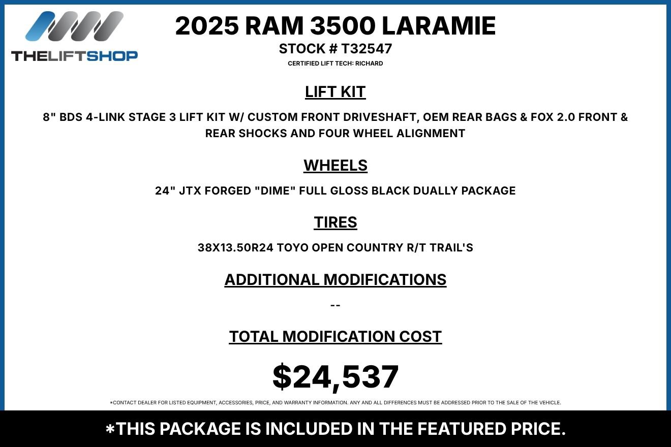 Used 2025 RAM 3500 Laramie AWD/4WD image 2