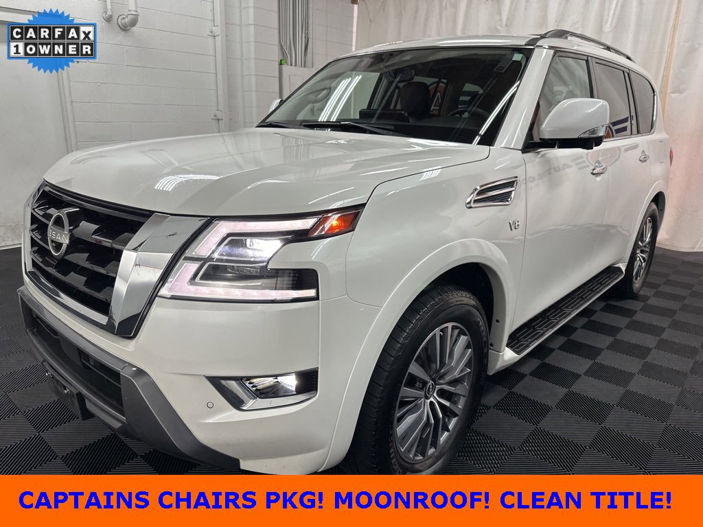 Used 2022 Nissan Armada SL w/ Captain's Chairs Package video 1