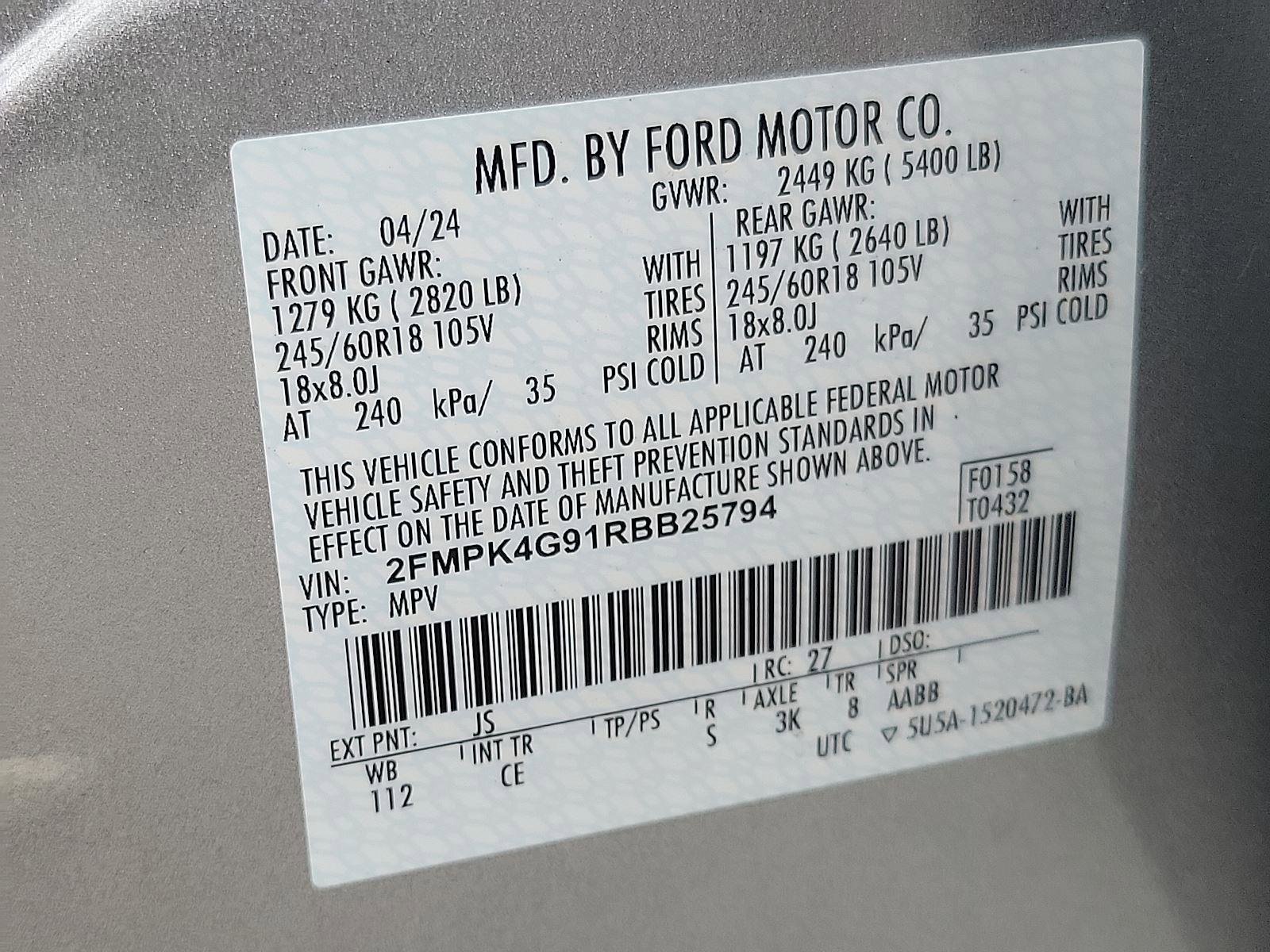 New 2024 Ford Edge SE image 15