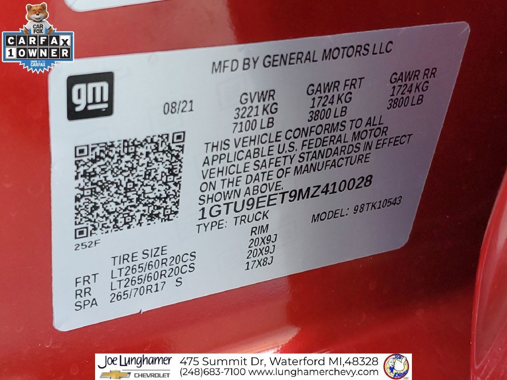 Certified 2021 GMC Sierra 1500 AT4 AWD/4WD image 34