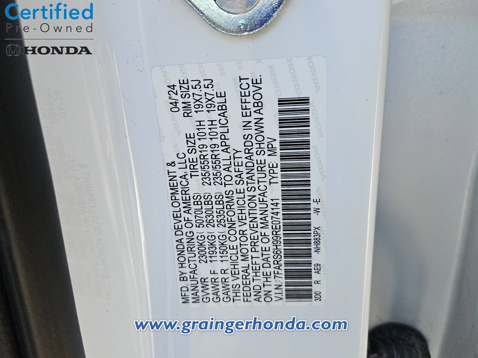 Certified 2024 Honda CR-V Sport Touring image 14