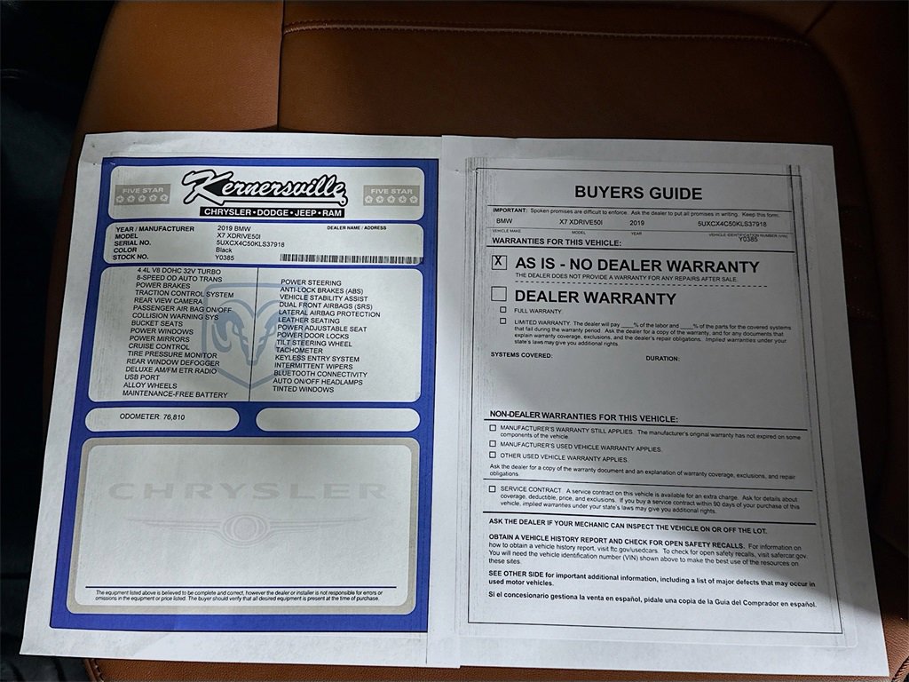 Used 2019 BMW X7 xDrive50i w/ Dynamic Handling Package image 38