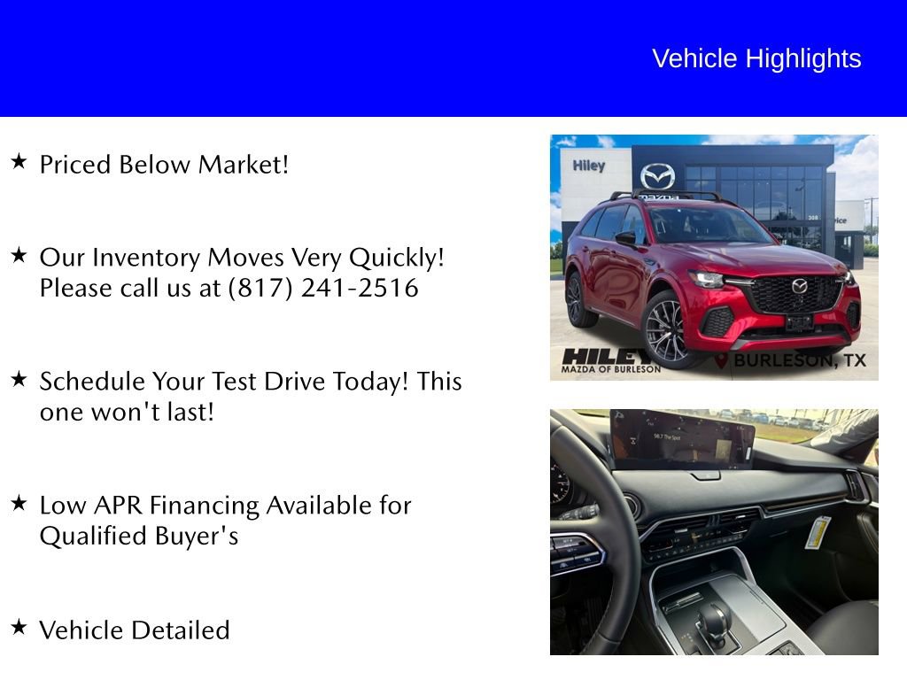New 2026 MAZDA CX-70 3.3 Turbo S w/ Premium Package AWD/4WD image 9