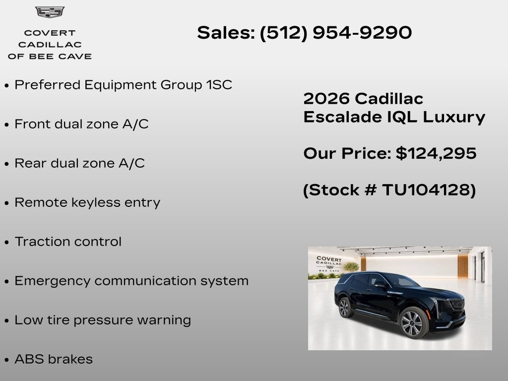 New 2026 Cadillac Escalade IQL Luxury AWD/4WD image 7