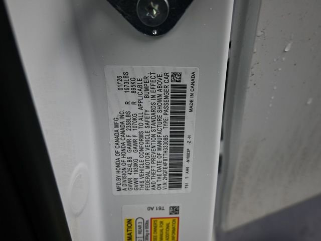 New 2026 Honda Civic Sport image 3