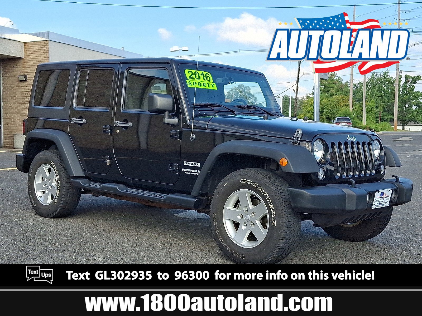 Used 2016 Jeep Wrangler Unlimited Sport w/ Quick Order Package 24S