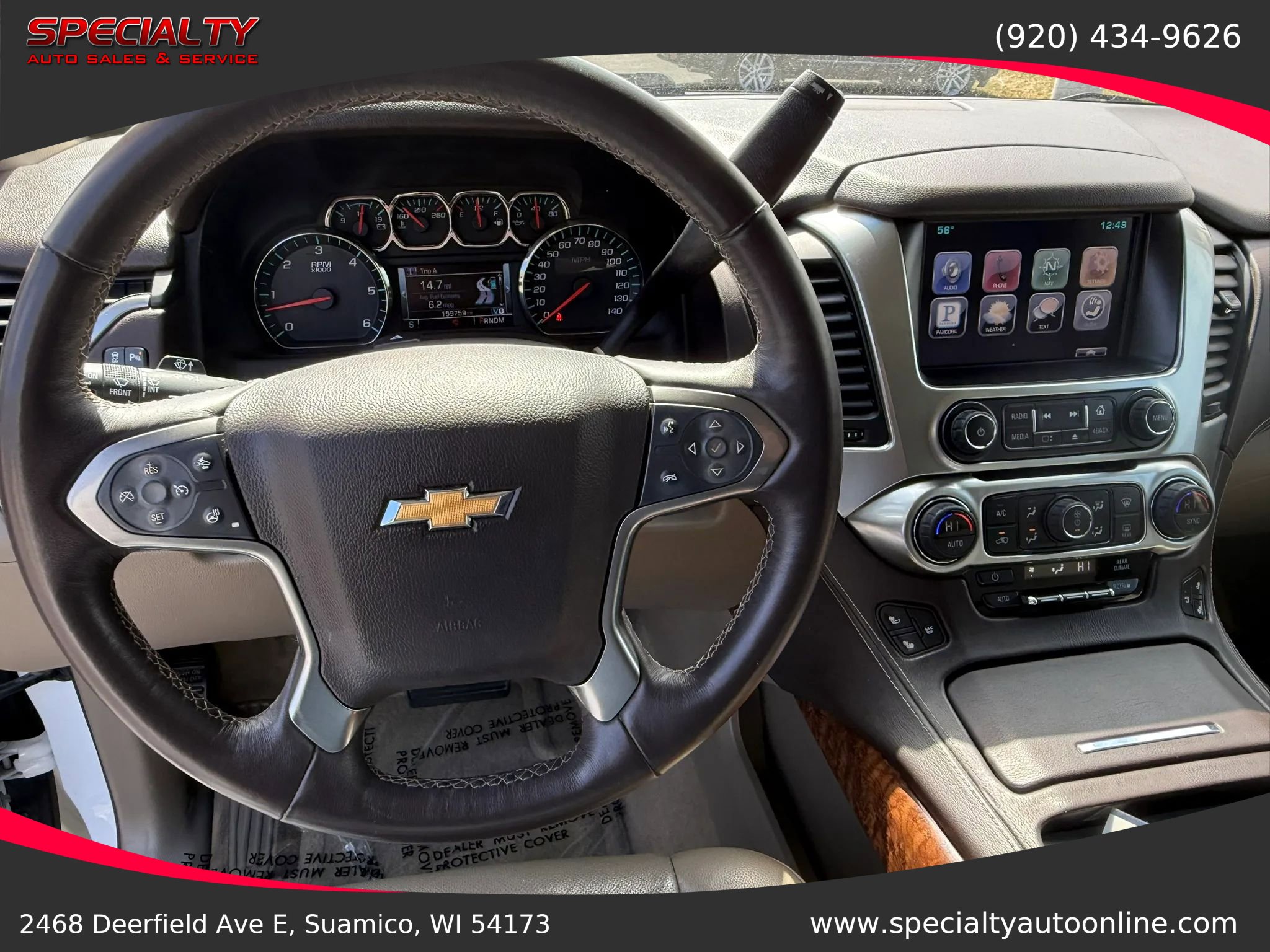 Used 2015 Chevrolet Tahoe LTZ w/ Max Trailering Package AWD/4WD image 14