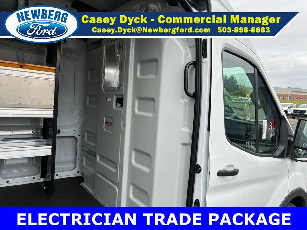 New 2025 Ford Transit 350 148 High Roof AWD w/ Electrician Trade Package image 15